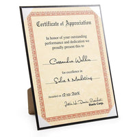 8.5x11 Black Elite Certificate Holder frame